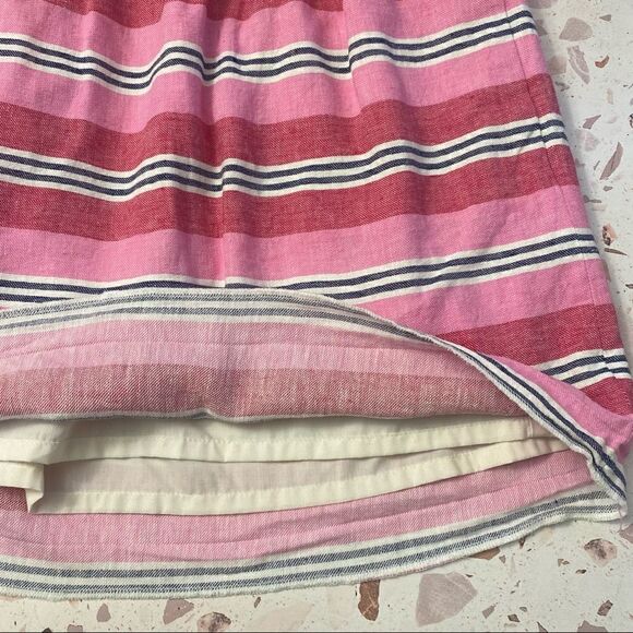 J. Crew Sidewalk Mini Skirt Stripe Linen - Picture 3 of 11
